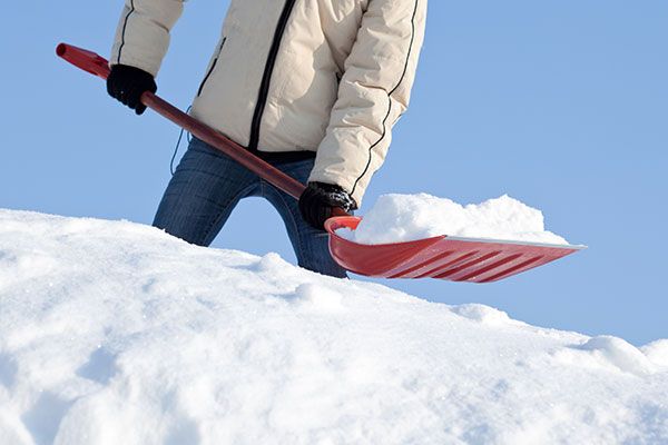 Shoveling snow